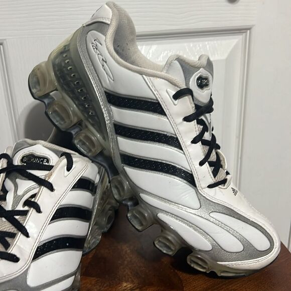 🔥🏈 RARE VINTAGE ADIDAS REGGIE BUSH MICROBOUNCE Men Sz 11.5 RUNNING SHOES NFL - Picture 2 of 16